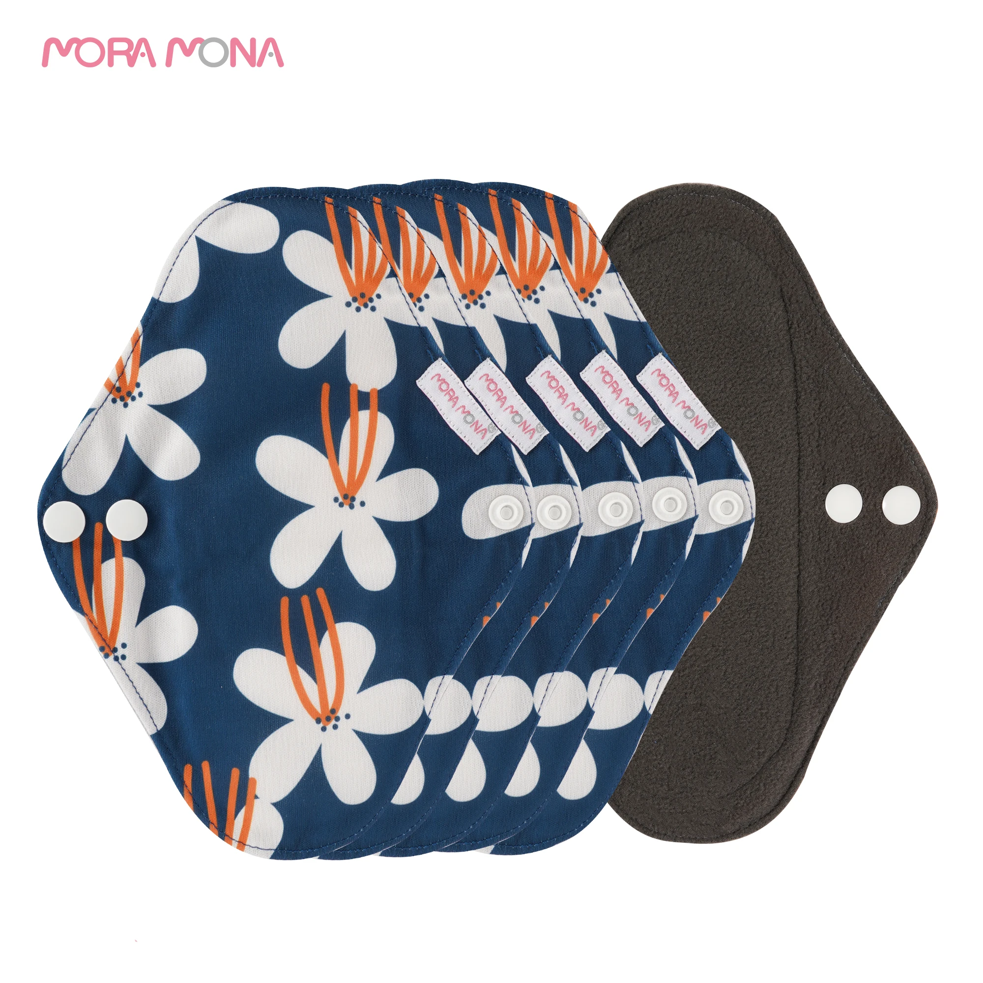 Mora Mona reusable menstrual pads sanitary napkin Sanitary Woman Bamboo Waterproof Washable Napkin Reusable Menstrual Pad