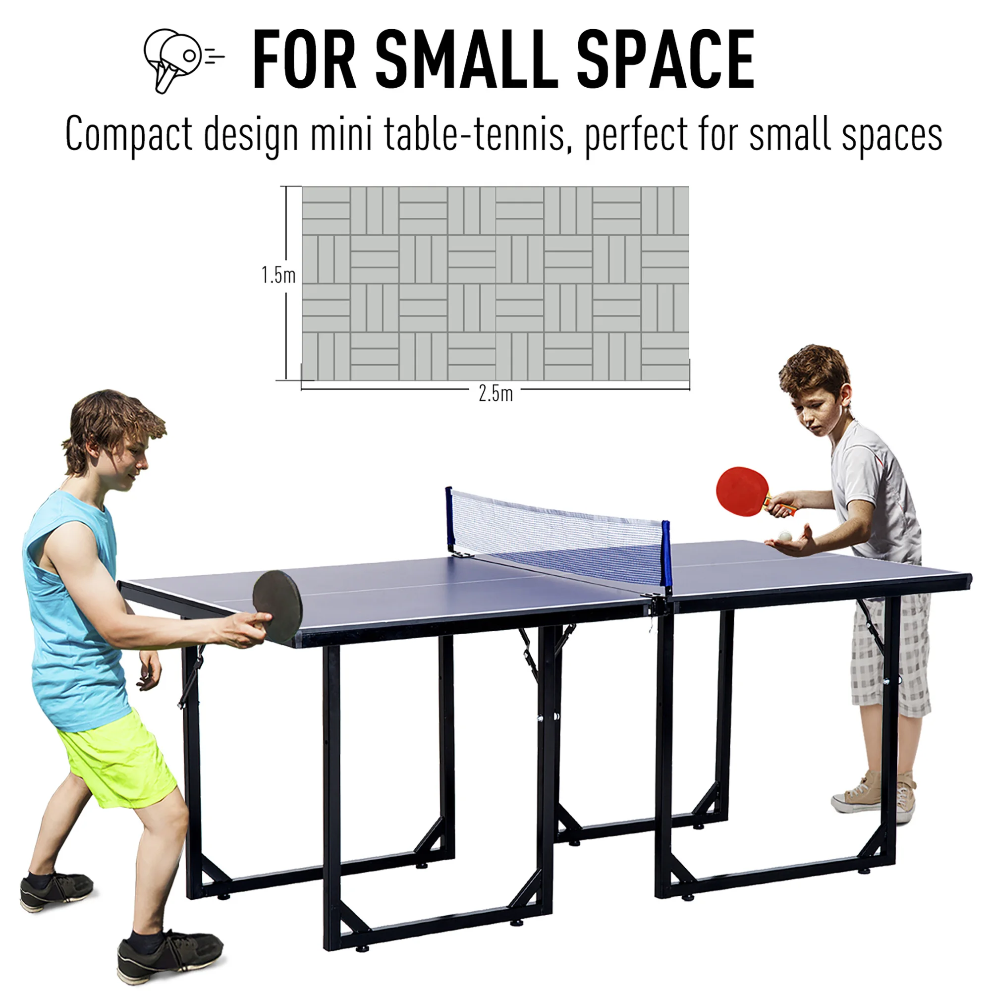 Indoor Sport Kids Table Tennis Table Folding Mini Tennis Table