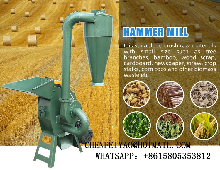 wood crusher machine hammer mill wood hammer mill crusher
