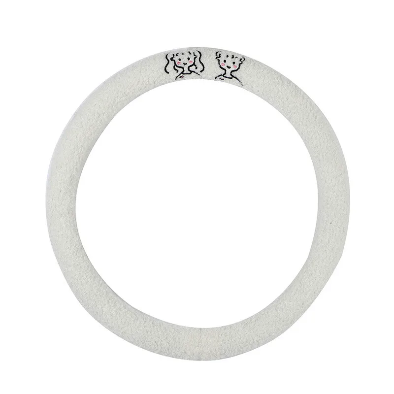 Car Interior Decorate Accessories All Season Ice Silk Bow Printing Non Slip Sweat Proof Car Steering Wheel Cover For Tesla Audi