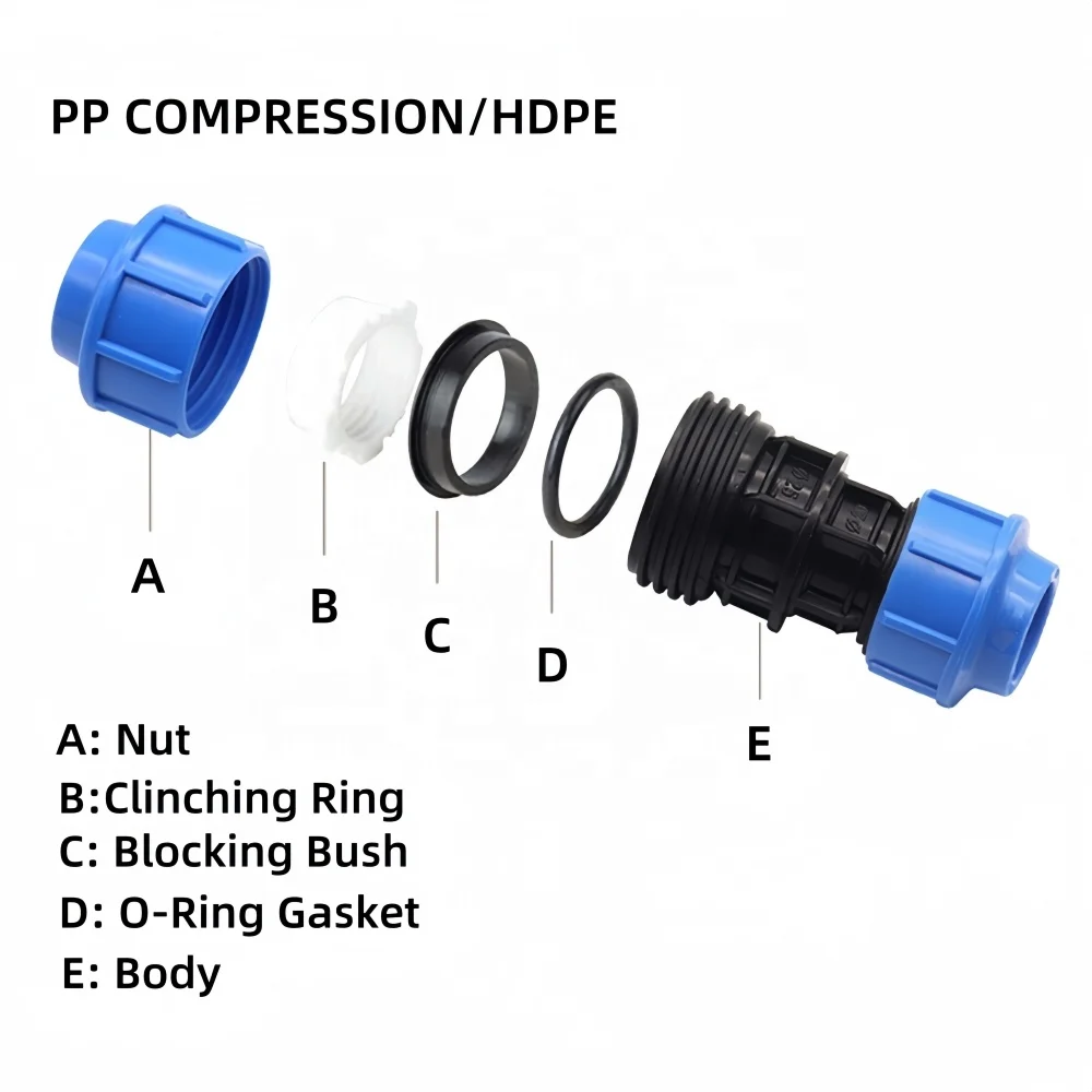 Best Sell Manufacturer HDPE Plastic PPR Fitting Joint Irrigation Fittings for Agriculture Water System