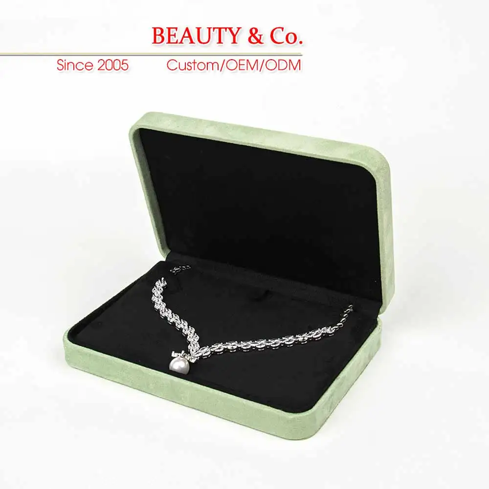 Wholesale Prod Suede Manufacturer OEM Western Ring Earring Jewellery Packaging For Business Plastic Jewelry Box