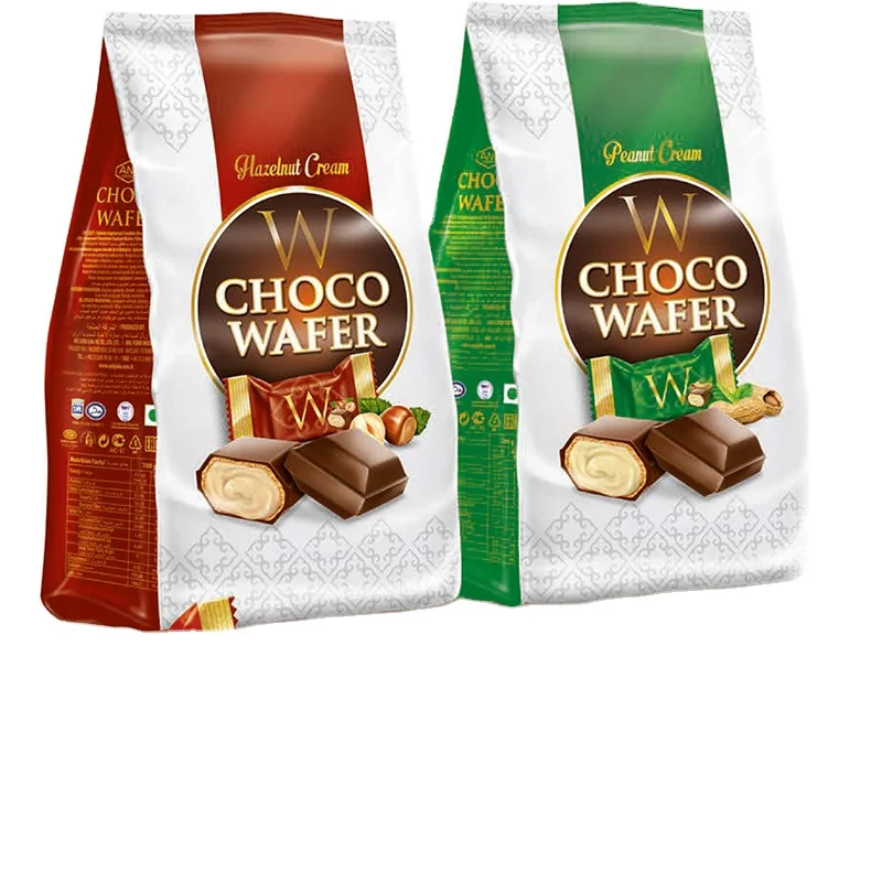 Choco Chocolate Wafer Filled Hazelnut Cream and Peanut Cream 200g Candy