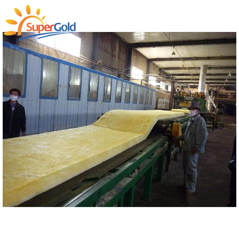 SuperGold heat insulation materials fiber glass wool insulation blanket for pitched roof