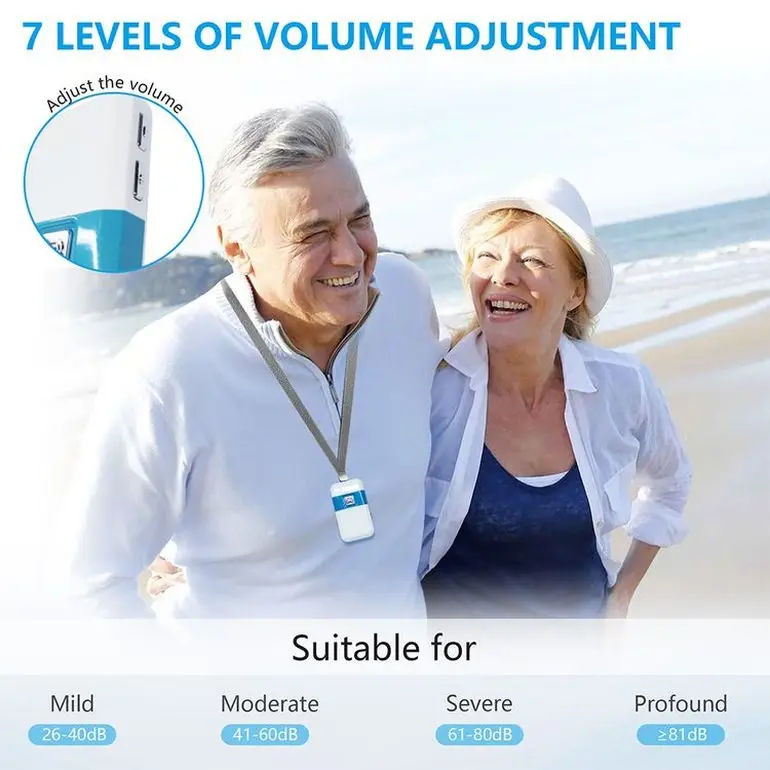 Pocket Type 16 channels Hearing Aid Factory Price Wired box Hearing Aids Emergency SOS Button Medical Severe Hearing Loss