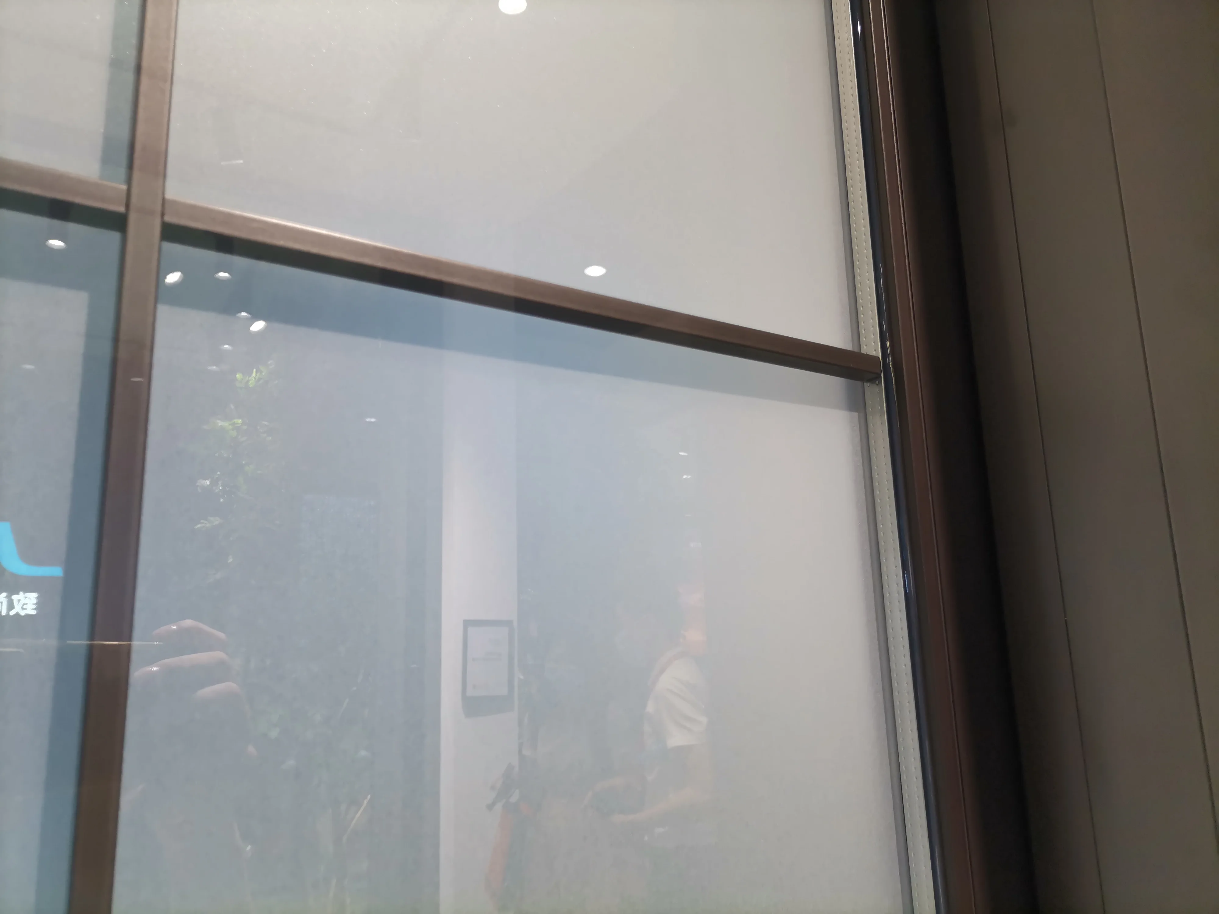 commercial black slim double swing glass  double tempered glass swing aluminum casement door with drill design