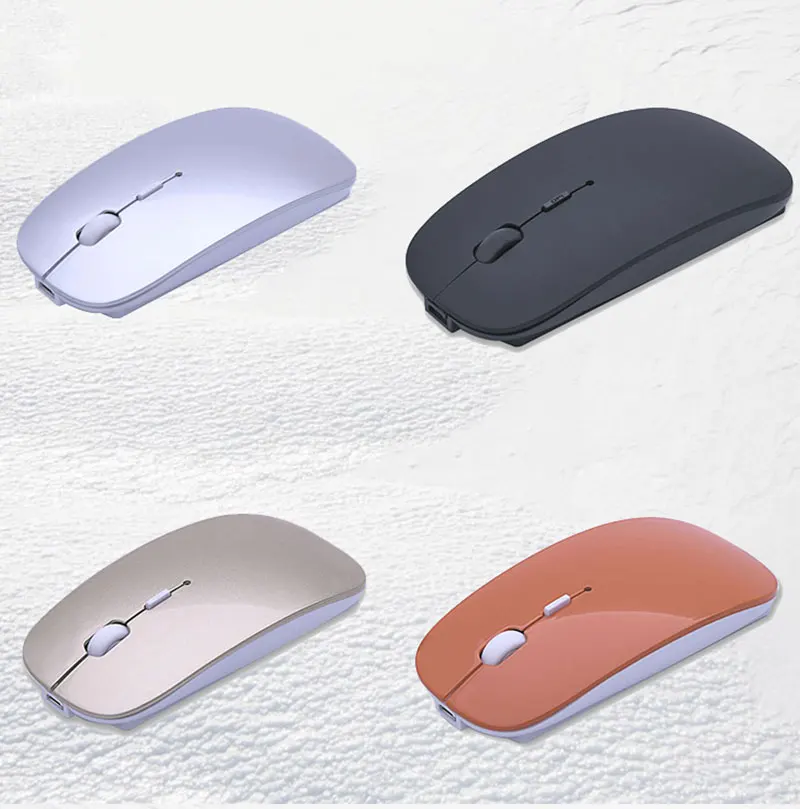 Wireless Mouse mute ultra thin Rechargeable Optical Wireless Mouse