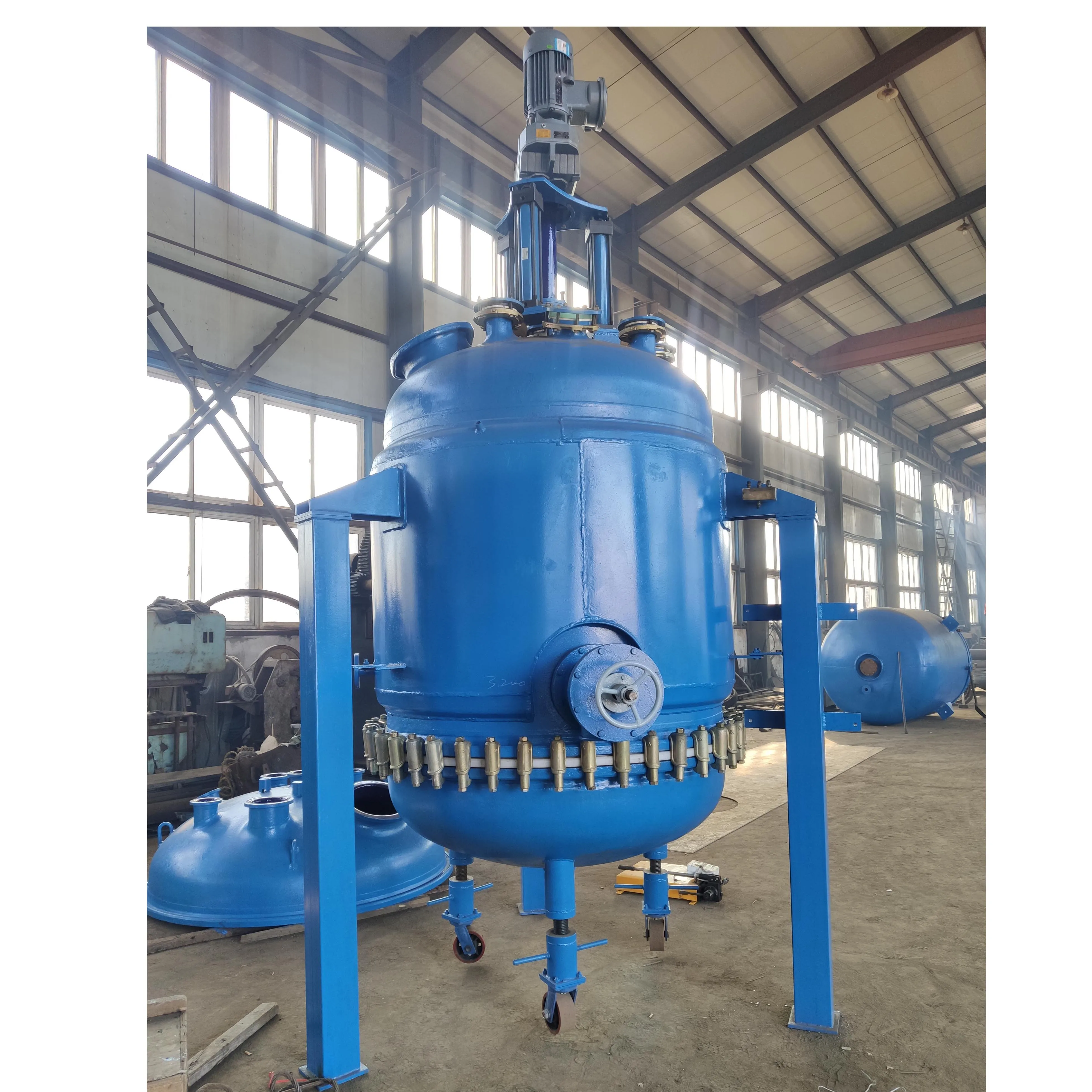 stainless steel conical agitated reactor