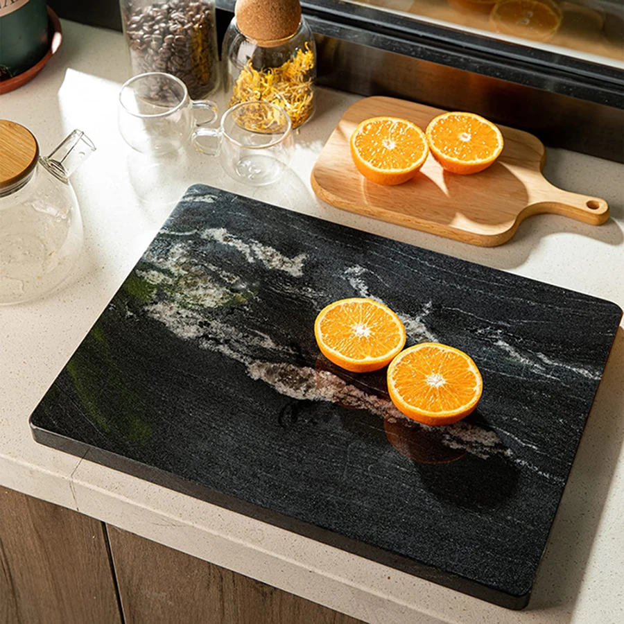 Natural Marble Pastry Cheese and Cutting Board for Wedding Gift,  Bathroom Organized Marble Tray