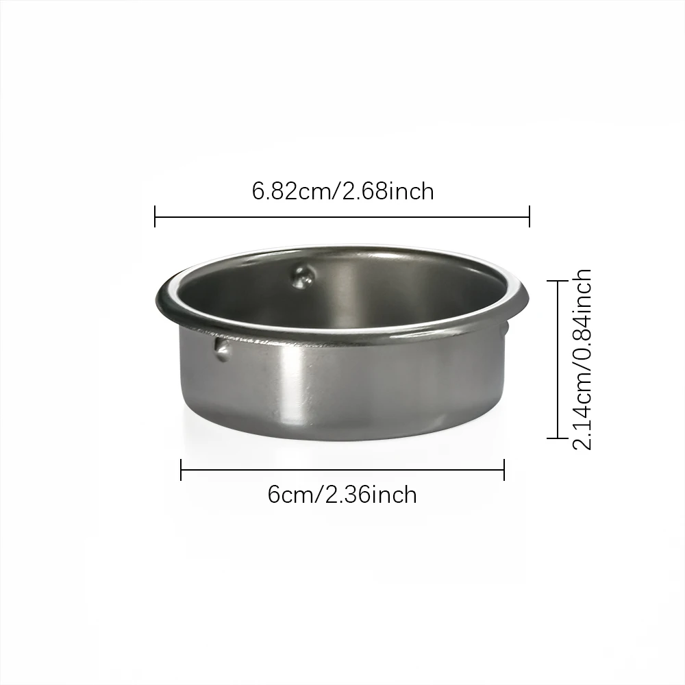 1PCS Customized Metal 58mm Coffee Filter Basket Stainless Steel Insert Filter Basket For Coffee Machines And Portafilter