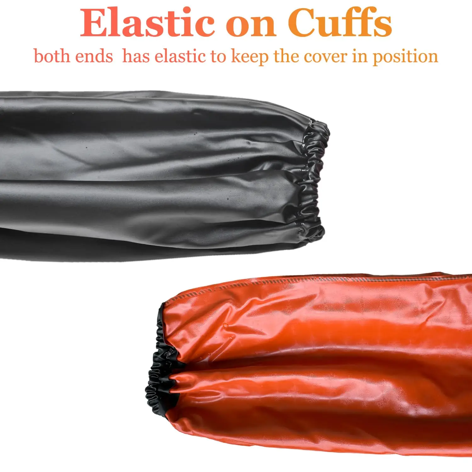 PVC Arm Sleeves Covers, Waterproof Oilproof Sleeves Protector, Protective Arm Oversleeve with Elastic Cuffs