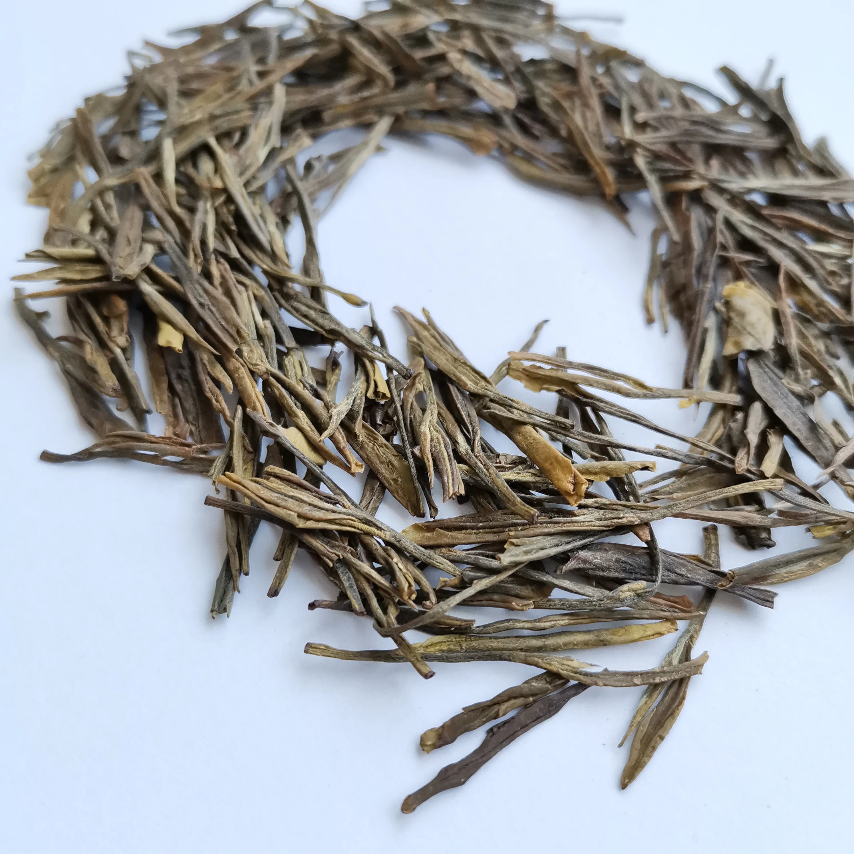 Chinese famous high quality slimming weight loss organic loose leaf green tea An Ji Bai Cha from tea manufacturers 50g/tin