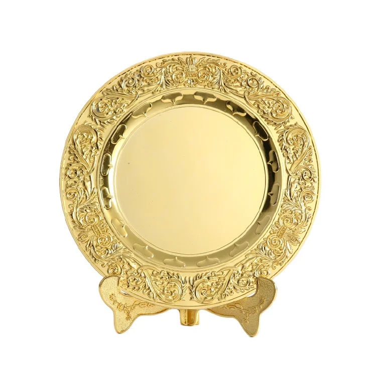 wholesalen custom  plate  Spot commemorative plate  can add LOGO text souvenir plate customization