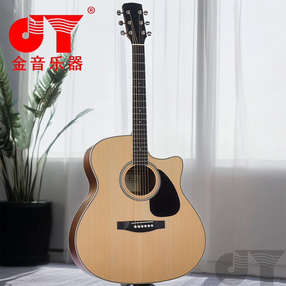 China manufacturer direct sale cheap 41 inch full basswood acoustic guitar with good quality accept OEM