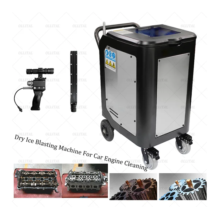 Stainless Steel Washing Blasting Dry Ice Cleaning Machine Automobile Combustion Chamber Carbon Cleaning Machine By Dry Ice