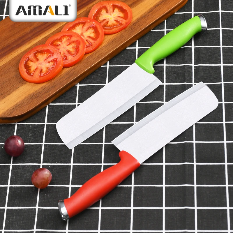 Ready To Ship -6 Inch Ceramic Kitchen Cleaver  Knife With Sharp Blade Anti Slip Handle Kitchen Chopper Knife