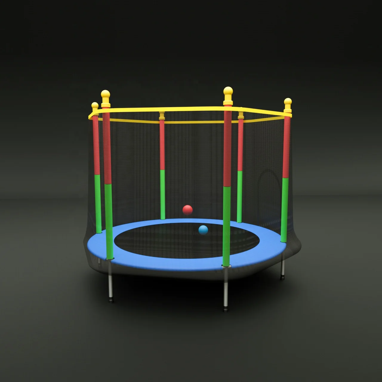 Children Double Protection elastic bed  high quality indoor and outdoor trampolines for children