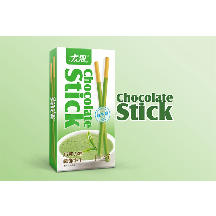26g Cookies Biscuits with matcha  flavor biscuit stick