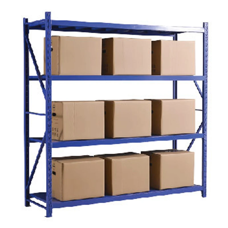 Best Price 200Kg Per Layer Powder Coated Metal Steel Warehouse Storage Rack Shelf Shelving HJQ-155
