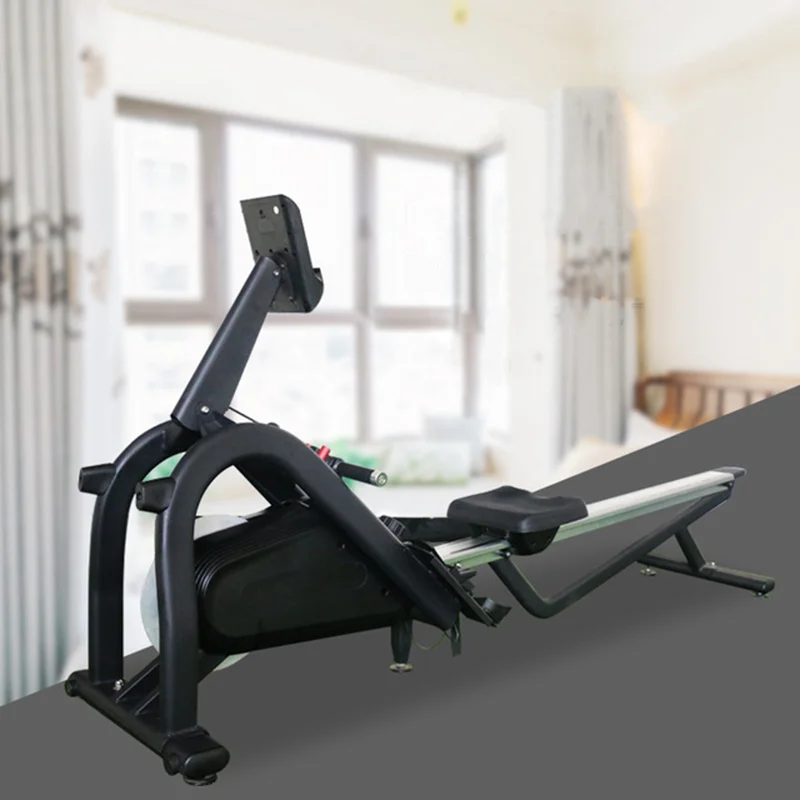 Home magnetic control indoor folding Air Magnetic Resistance Rowing Machine low Exercise Machine Seated Rowing