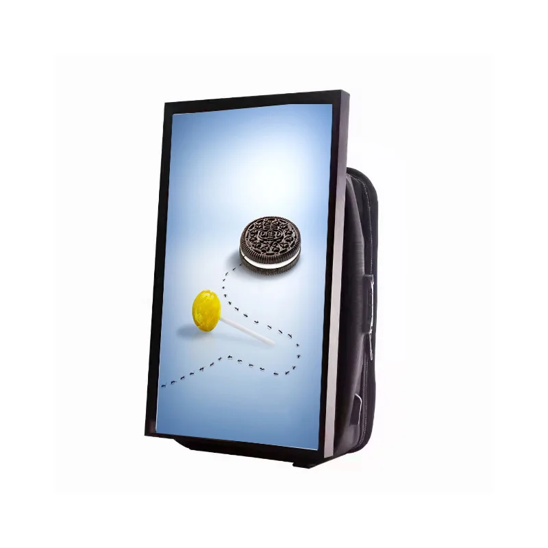 Wholesale Customize Human Walking Portable Led Lcd Backpack Walking Advertising Billboards Screen