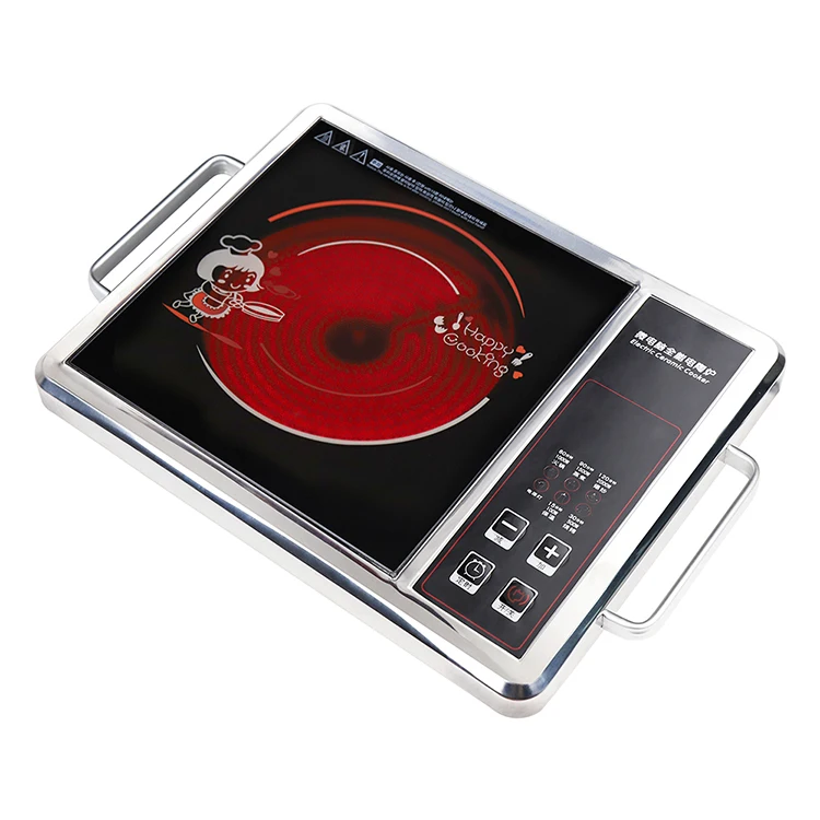 2000w Stainless Steel 2.50kg Soup Stewing Hotpot Single burner Push-button Type induction cookers ceramic cooker infrared