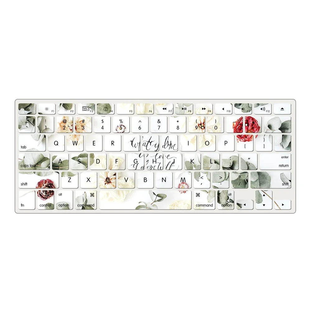 High quality beautiful Keyboard Cover for Macbook Silicone Waterproof Keyboard protector for Macbook 13 inch