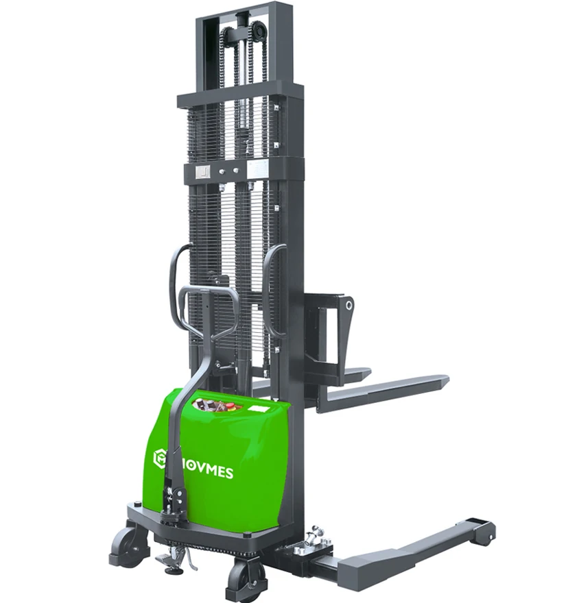 Полуэлектрический штабелер для поддонов высота подъема 3 м