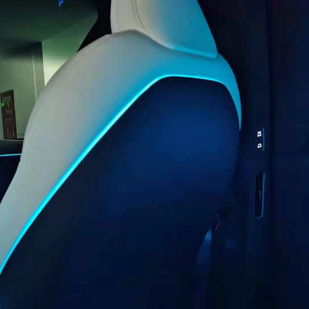 Carbon Fiber Interior Trim Lighting Led Multi Colors Ambient Light Atmosphere For TESLA Model X 64 colors