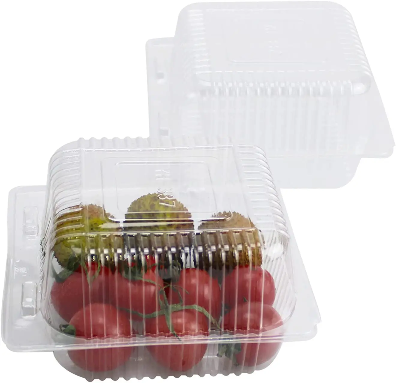 New On Market Customized Fresh Fruit Packing Boxes Disposable Plastic Clamshell Kiwi Fruit Packaging Container Box