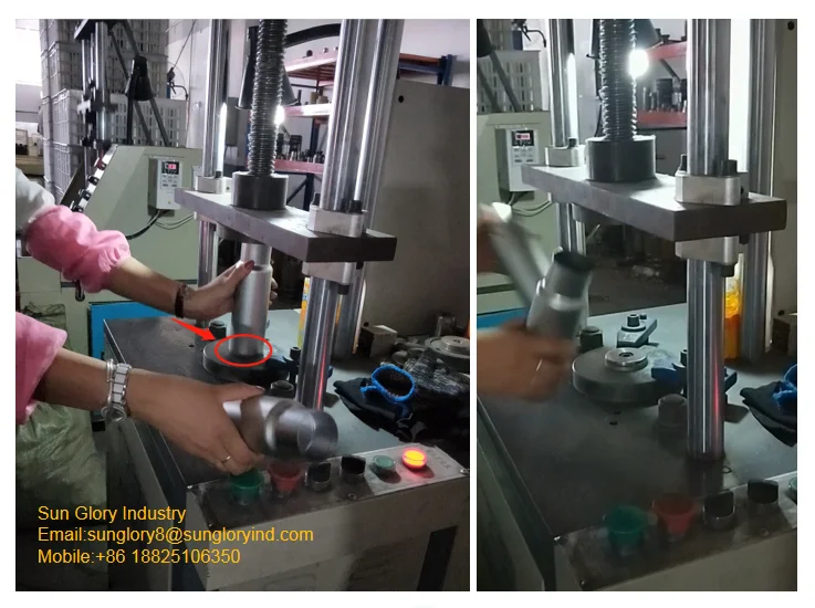 Sun Glory Automatic Single Wall Bottle Insulated Flask Water Bottle  Making and Hydraulic Bottom Expanding Machine