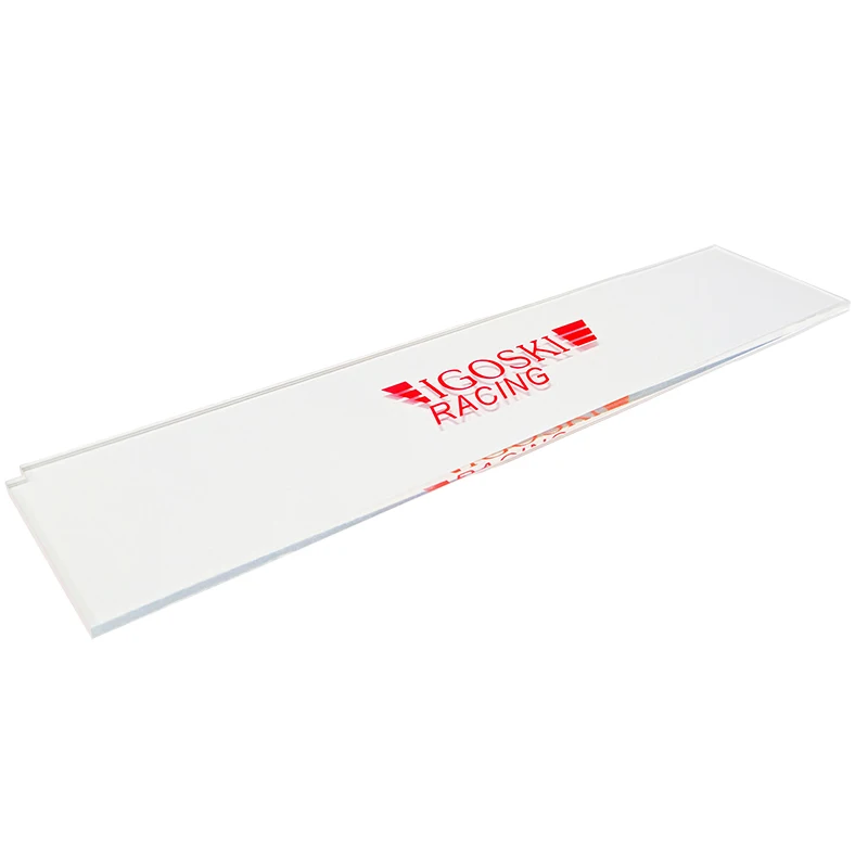 IGOSKI Plexi 320MM*72MM*5MM Ski Wax Scraper Snowboarding Waxing and Tuning Remover for Excess Wax on Skis and Snowboards