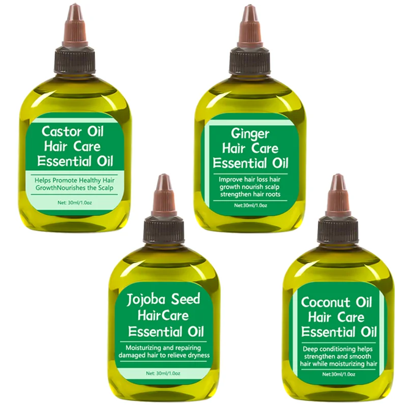 Natural organic coconut oil hair care essential oil is suitable for dry damaged hair which is fluffy  smooth and nourishes hair