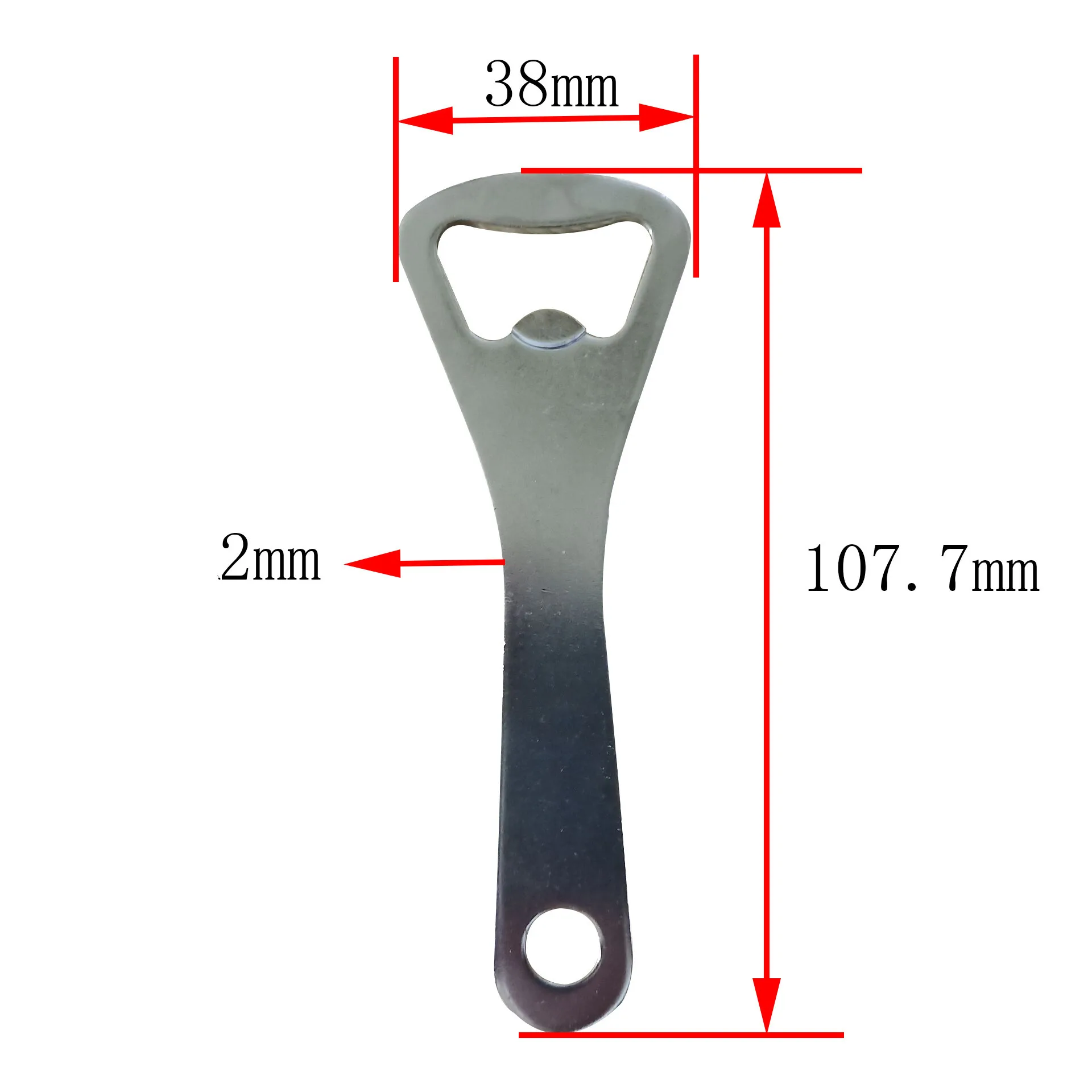 Factory sale 107mm iron metal wine bottle opener