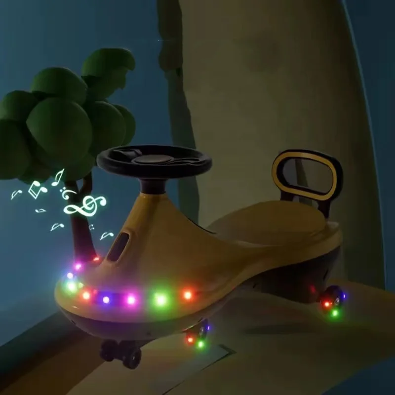 new model kids swing twist car for baby/Cheap price plastic wholesale kids swing car twisters