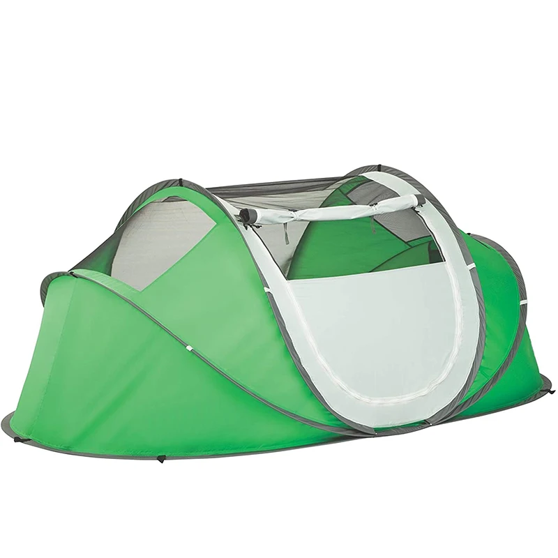 Outdoor Automatic 4 Person Pop Up Tent Waterproof Camping Hiking Tent Quickly Open Boat Tent