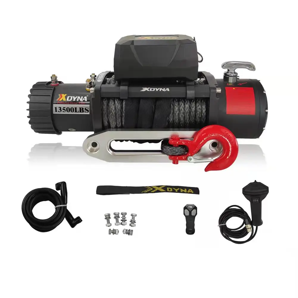Xdyna electric Winch-13500lbs Load Capacity Electric Winch Kit with Wireless Remote
