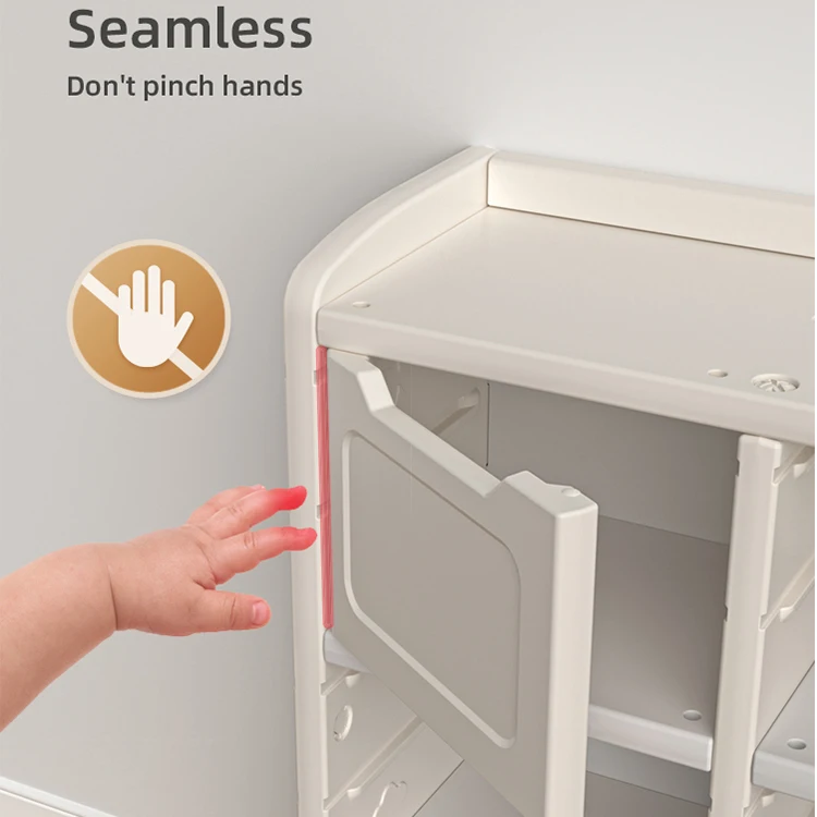 Children Furniture  Elephant Bookcase Plastic Cartoon Bookshelf Kids Toy Shelf Baby Storage Toy Rack