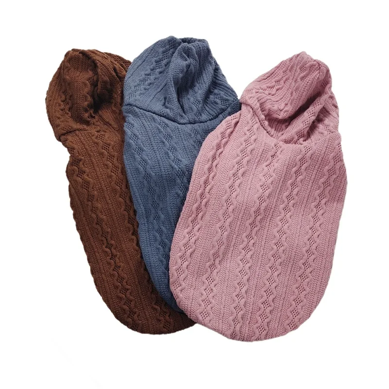 spring and autumn clothing new pet sweater dog clothing with hoodie high quality pet sweater