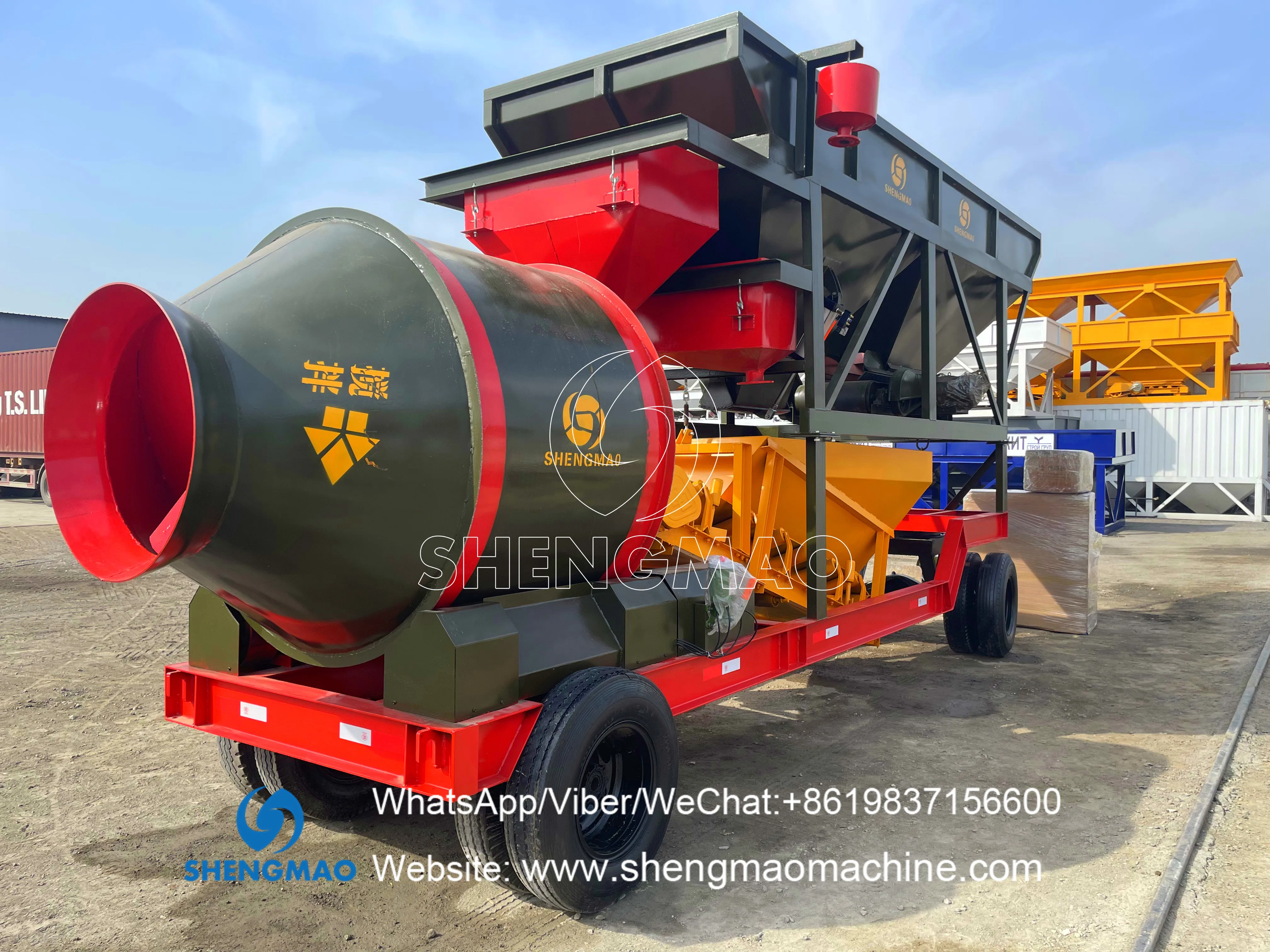 Ready Mixed Continuous Concrete Batch Plant Movable Floating Concrete Mixing Plant