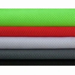 Summer Hot Sale 100% Polyester Dry Fit Fabric Eyelet Bird Eye Mesh Fabric For Sports Wear