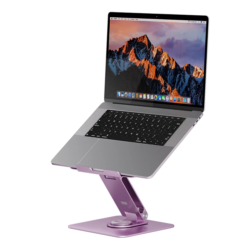 P30Pro Wholesale Foldable Tablet PC Holder with 360 Rotating Base Ergonomic Laptop Riser Adjustable Laptop Stand