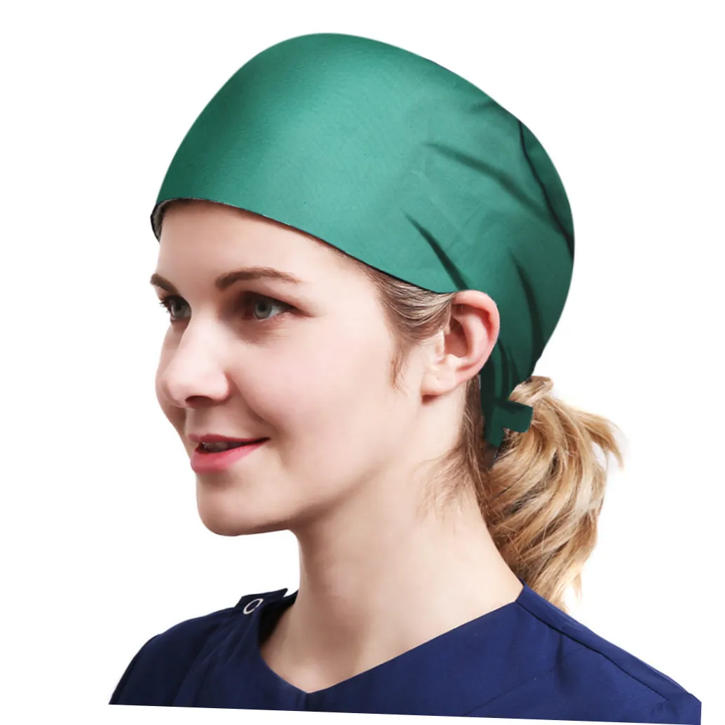 
Хит продаж, новая модная Регулируемая шапка для медсестры, шапка унисекс для операционной 