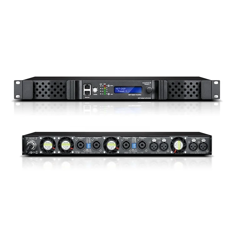 DG series Class D Digital Power Amplifier 3500W 4 Channels PA Power Amplifier