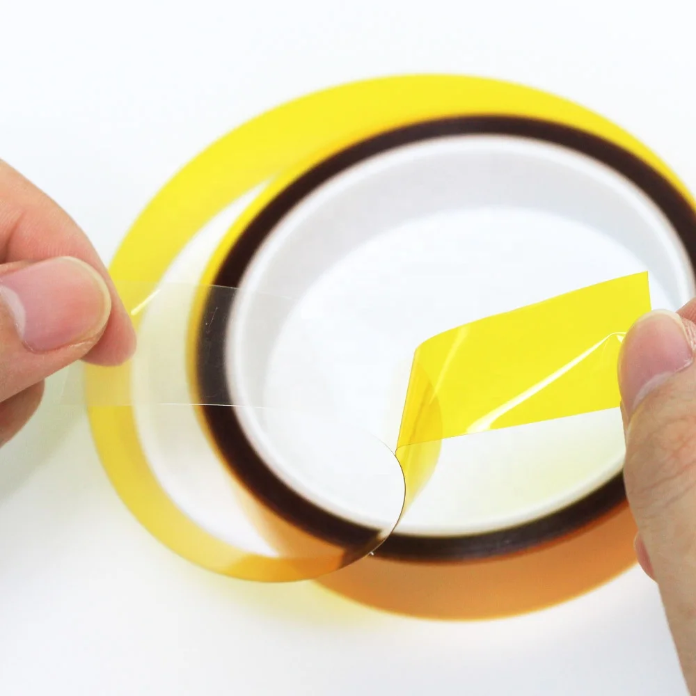 2- Linered Polyimide Pi Film Coated Silicone Glue Kaptons Self Adhesive Tape with Release Liner