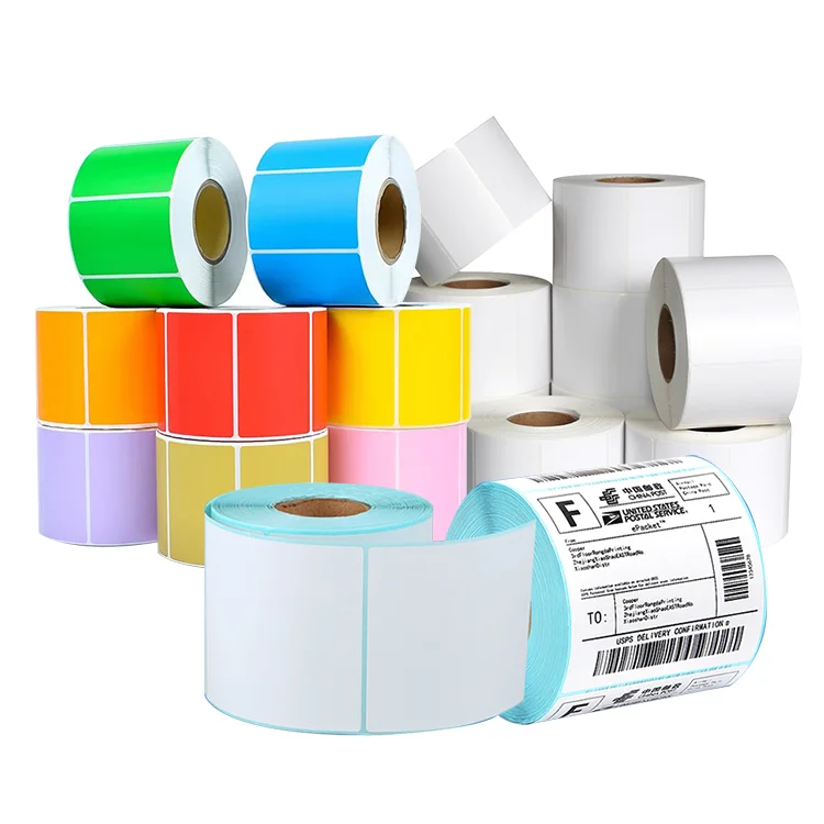 Size Customization Strong Adhesive Stickers Barcode Paper Label