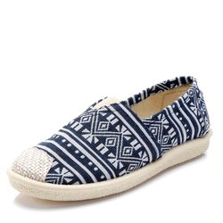 2021 Wholesale Design Jute Espadrilles Womens Casual Rubber Shoes Slip On Canvas Shoes For Women Canvas