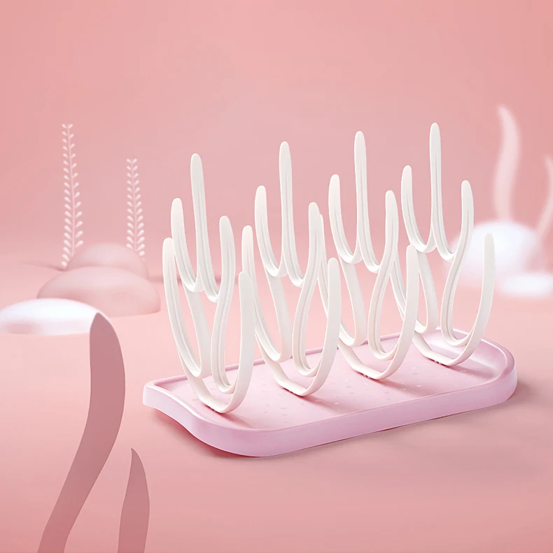 KUB wholesale coral drying rack detachable baby feeding bottle drying rack