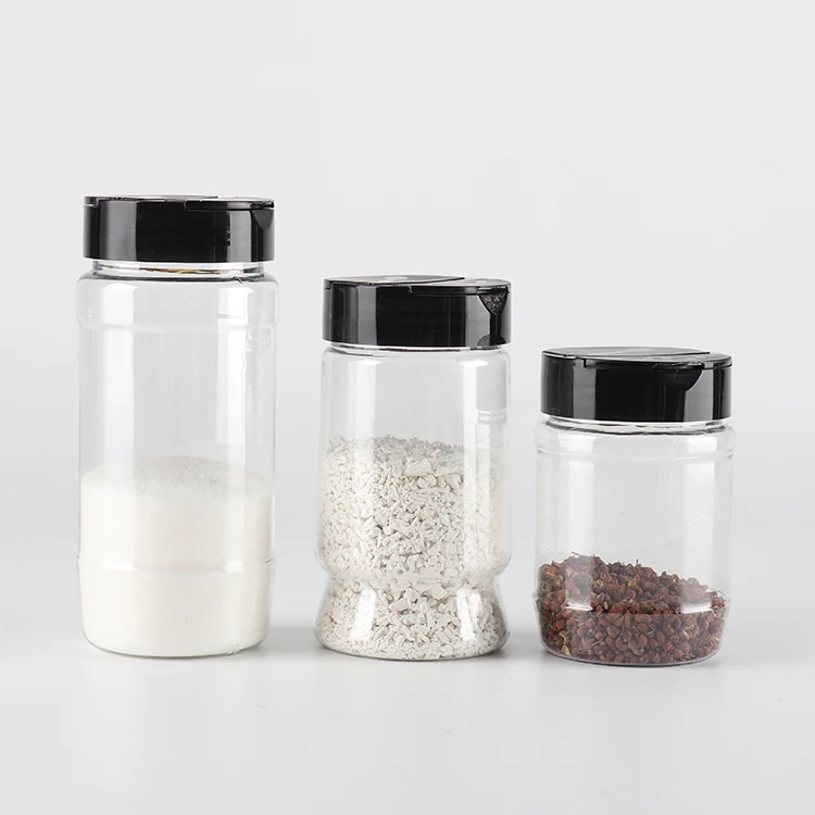 475ml 16oz Kitchen Plastic Salt Spice Jars with Lids Storage Herb Seasoning Container  Wholesale Price