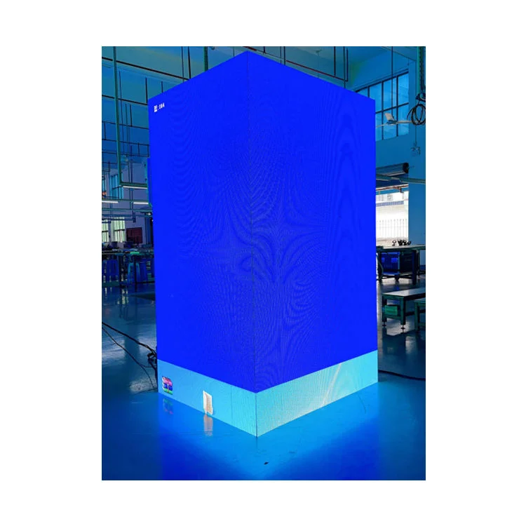Right Angle Rental LED Display Screen P3.91 LED Pole Screen LED Video Wall
